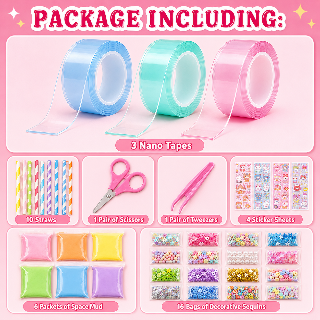 41-delni DIY Bubble Squishies Kit (4+ leta)