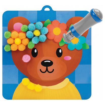 Pom Pom Kit | Senzorična ustvarjalna igra s puhastimi kroglicami | za otroke 5+