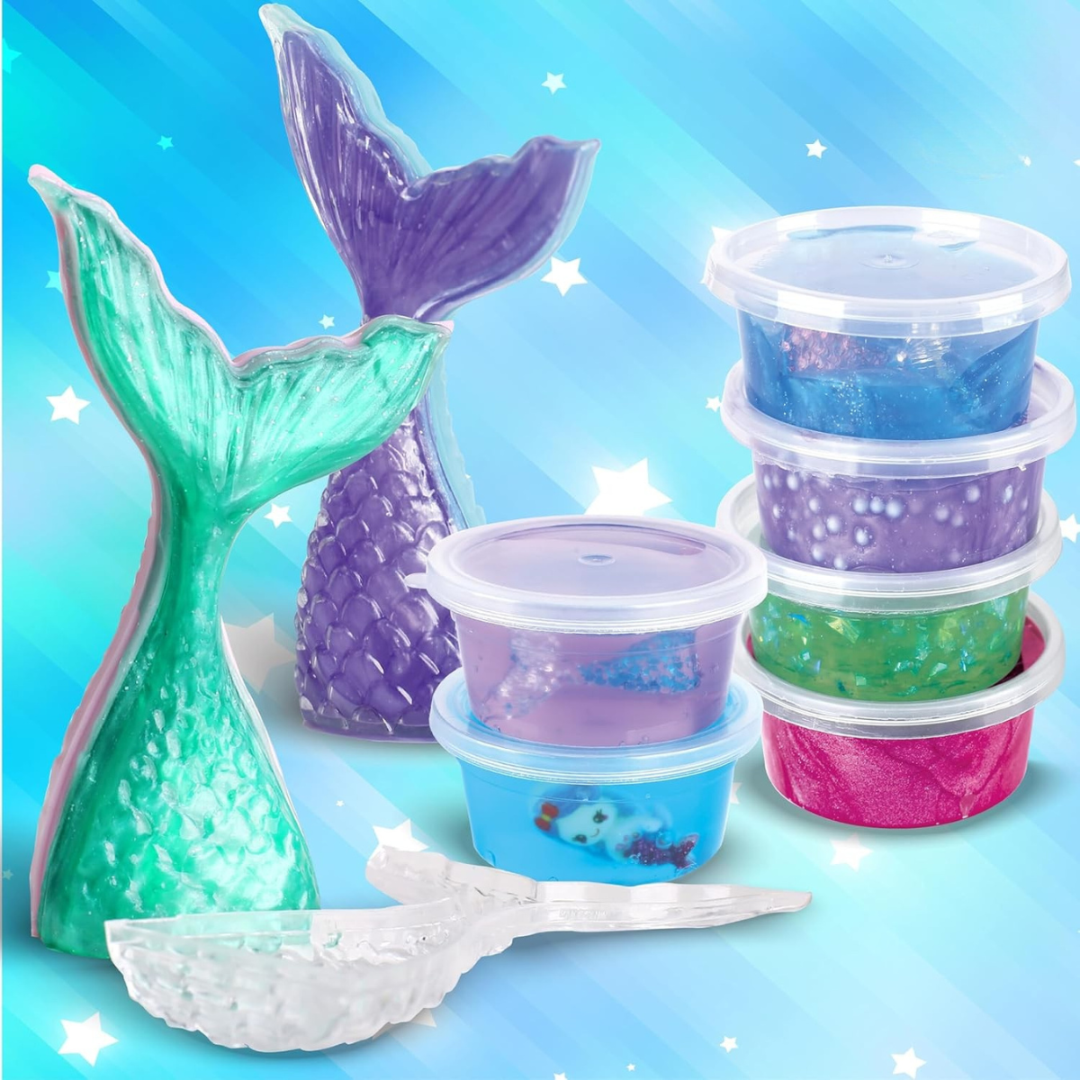 Ocean Mermaids Slime Kit | Ustvari svoj sluzasti morski svet | za otroke 4+