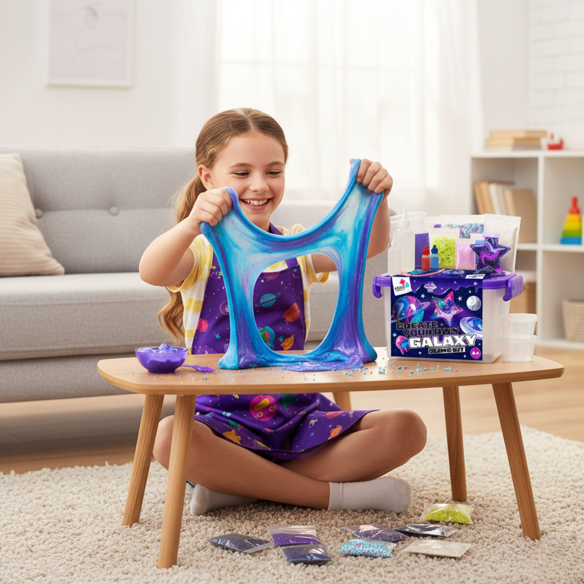 Galaxy Slime Kit | Ustvari svojo sluzasto galaksijo | za otroke 4+