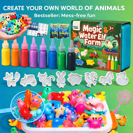 Čarobni vodni škratki, Živalice na kmetiji, 8 barv + 8 modelčkov