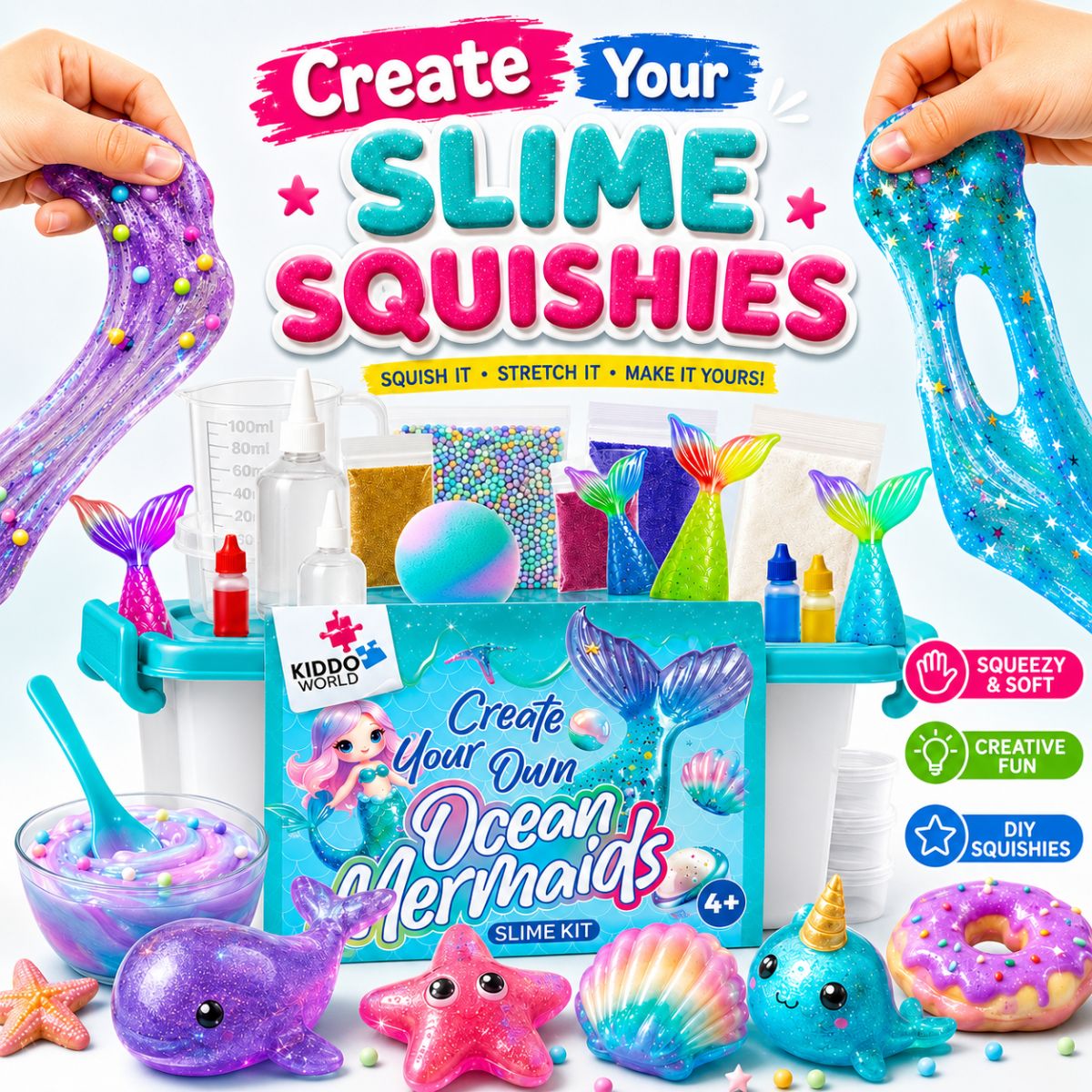 DIY Slime Squishies – Morska deklica (4+ leta)