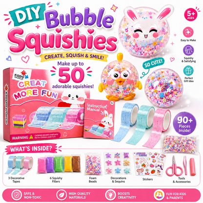 41-delni DIY Bubble Squishies Kit (4+ leta)