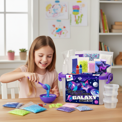 Galaxy Slime Kit | Ustvari svojo sluzasto galaksijo | za otroke 4+