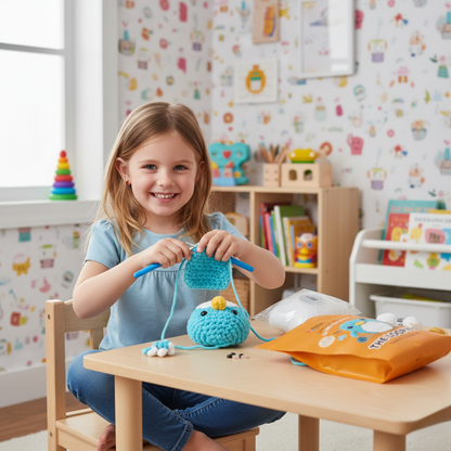 Komplet za kvačkanje za začetnike | Pingvin Oli | Primerno za 10+