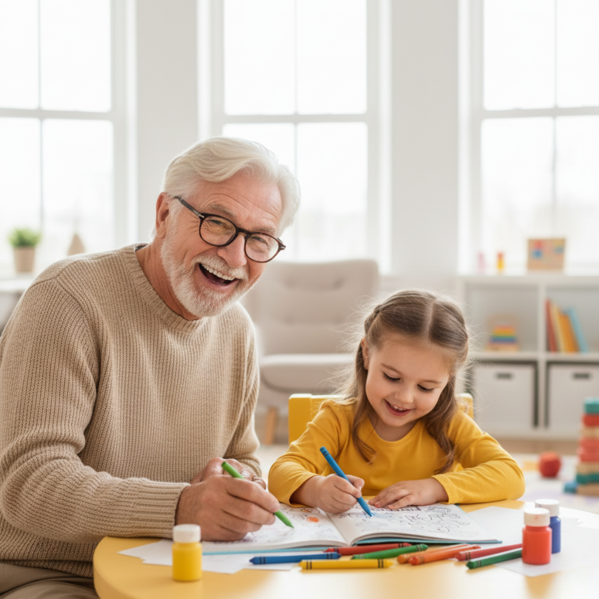 Pobarvanka za otroke: Otroci na kmetiji (20 strani, 1+ leto)