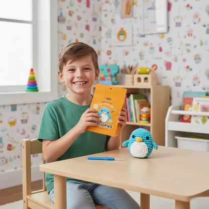 Komplet za kvačkanje za začetnike | Pingvin Oli | Primerno za 10+