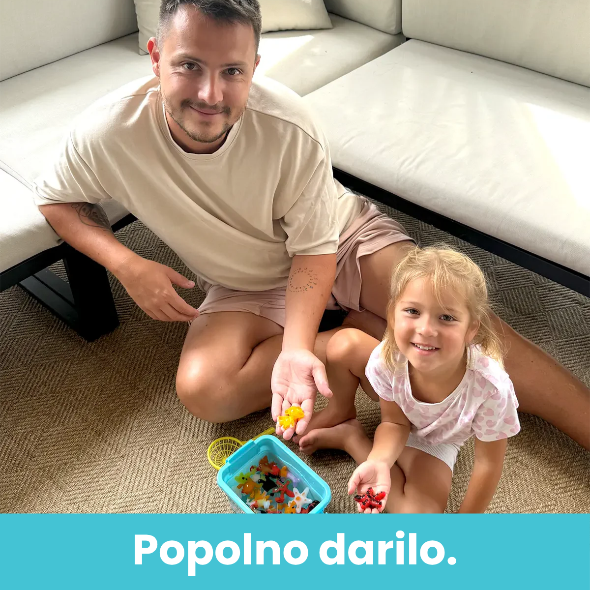 Čarobni vodni škratki z BLEŠČICAMI | Morski svet | 8 ali 16 barv | za otroke 3+