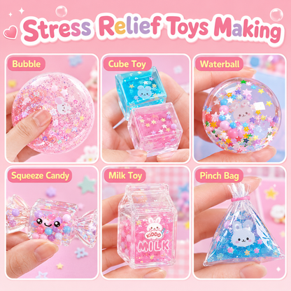 SQUISHIES BUNDLE: Magic Water Squishies, Slime Squishies Ocean Mermaids & Bubble Squishies