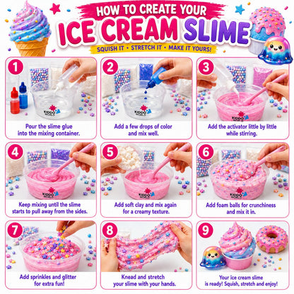 DIY Slime Squishies – Sladoled (4+ let)