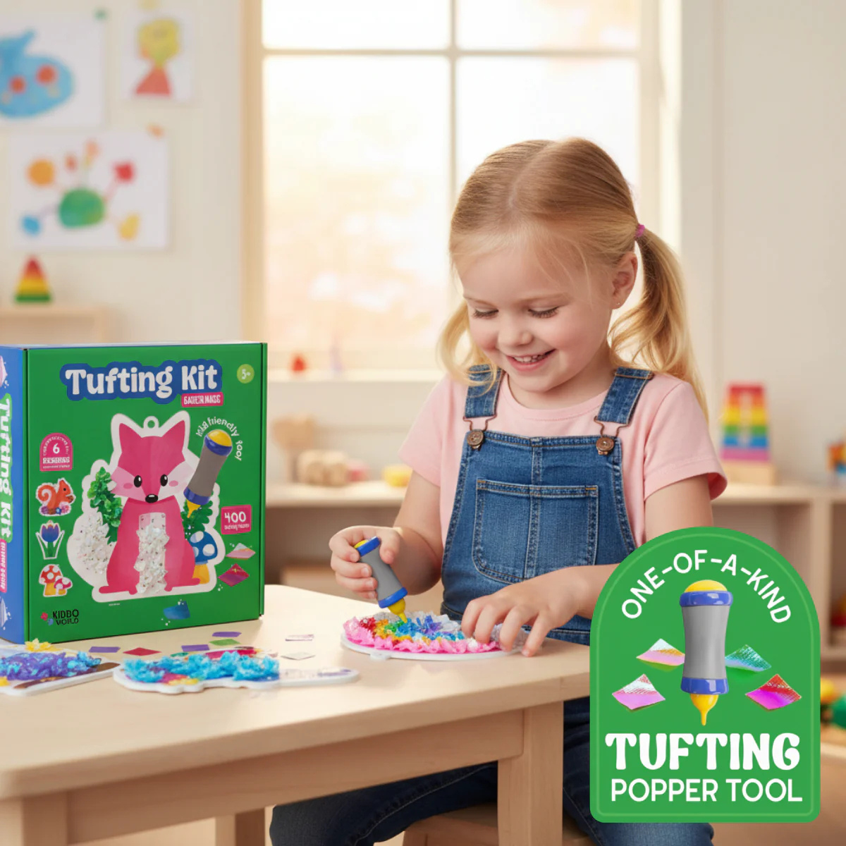 ULTIMATIVNI USTVARJALNI PAKET: Pom Pom Kit, Tufting Kit & Foil Fun Princeske