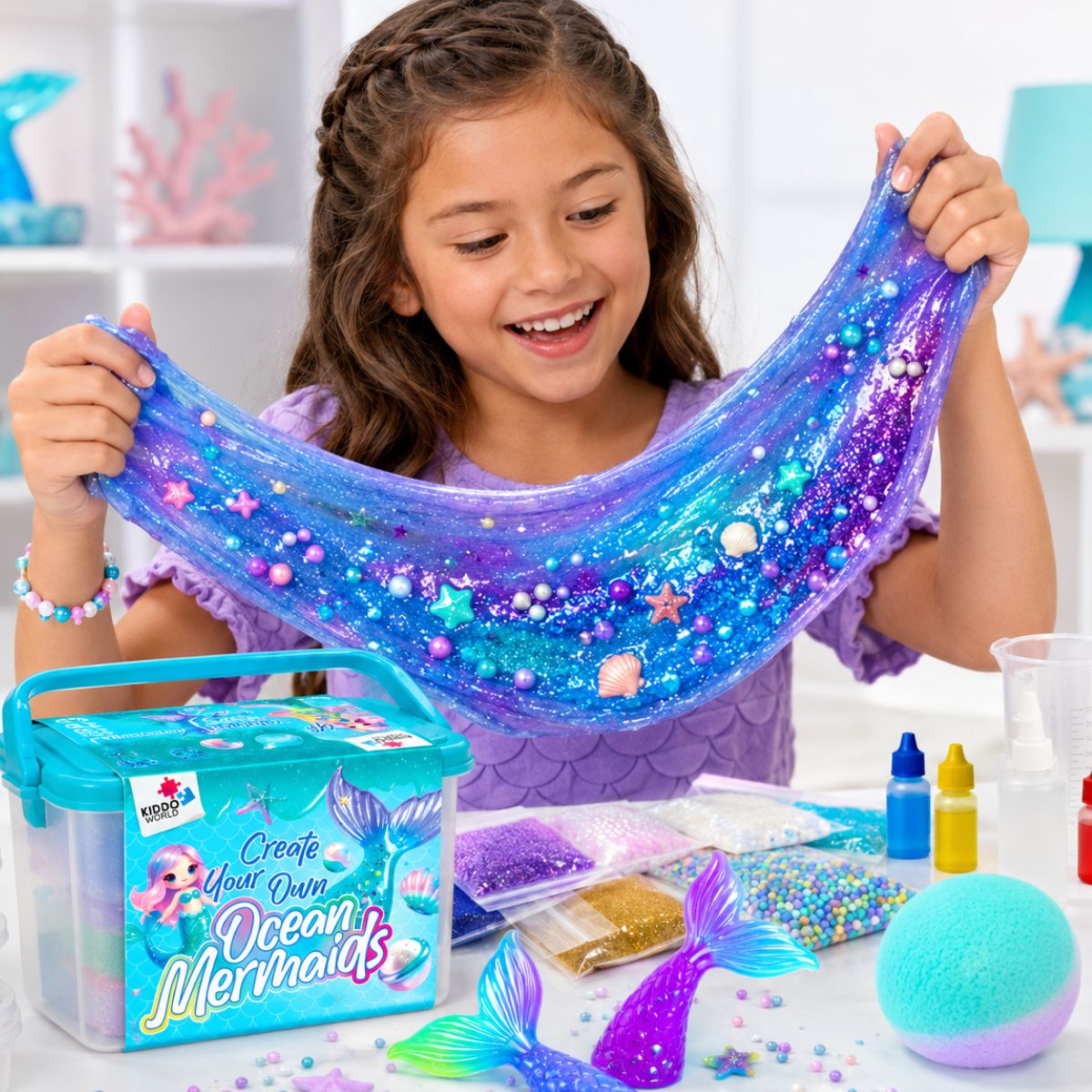 DIY Slime Squishies – Morska deklica (4+ leta)