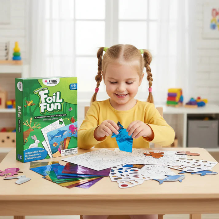 Kreativni paket 2+1 GRATIS | Tufting komplet + Pom Pom komplet + Folija zabava | za otroke 6+