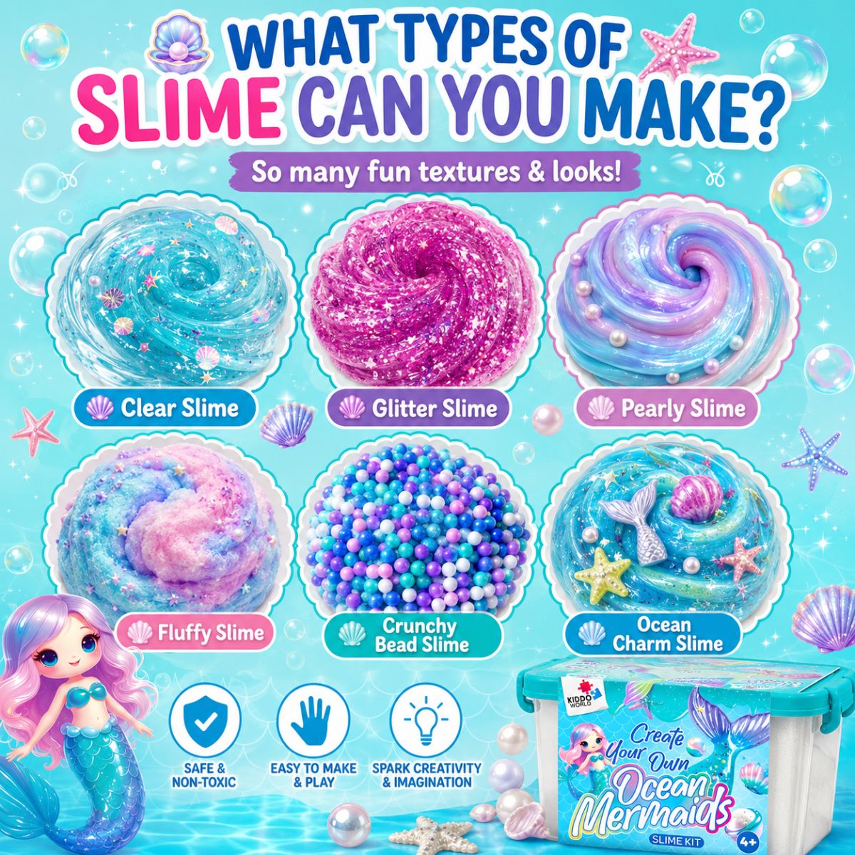 DIY Slime Squishies – Morska deklica (4+ leta)