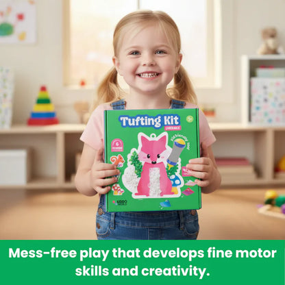 Kreativni paket 2+1 GRATIS | Tufting komplet + Pom Pom komplet + Folija zabava | za otroke 6+