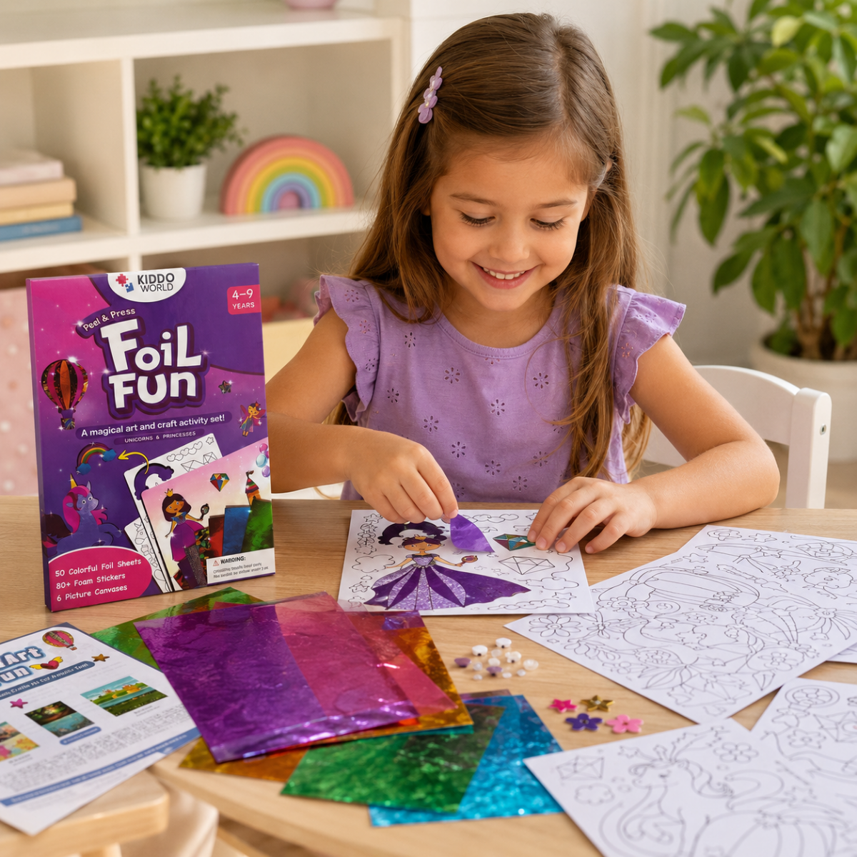 ULTIMATIVNI USTVARJALNI PAKET: Pom Pom Kit, Tufting Kit & Foil Fun Princeske