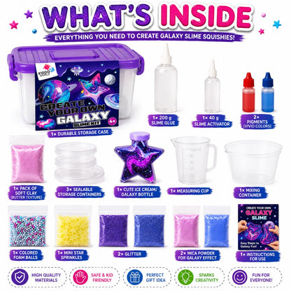 DIY Slime Squishies – Galaksija (4+ let)