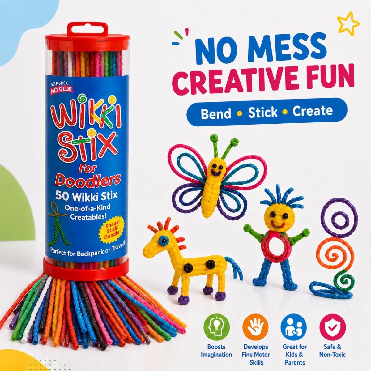 Wikki Stix: Velika e-knjiga aktivnosti (30 strani in 40 nalog)