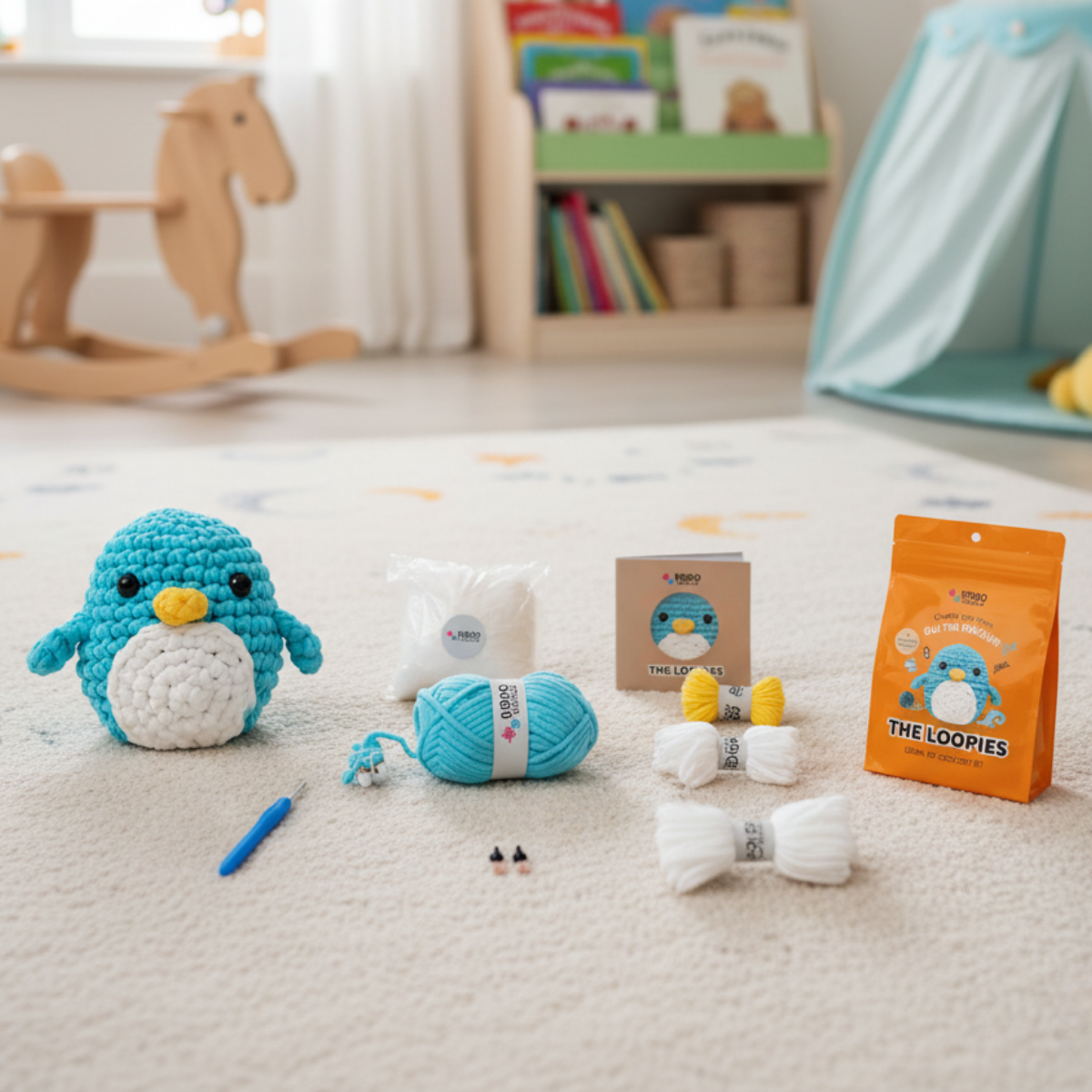 Komplet za kvačkanje za začetnike | Pingvin Oli | Primerno za 10+