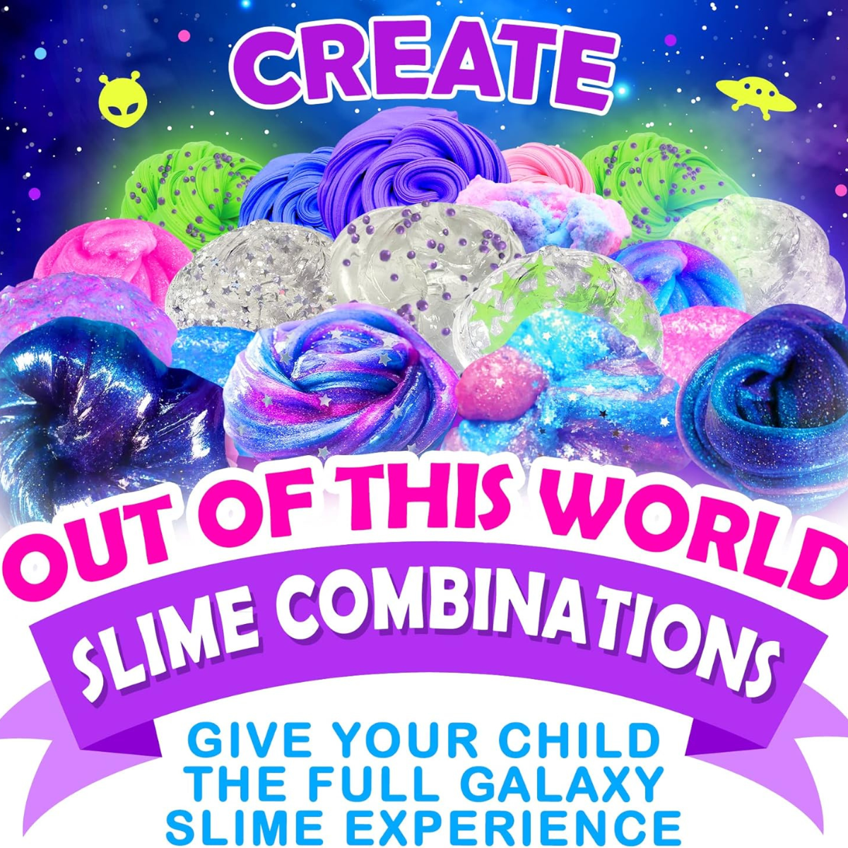 Galaxy Slime Kit | Ustvari svojo sluzasto galaksijo | za otroke 4+