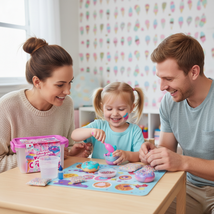 Ice Cream Slime Kit | Ustvari svoj sluzasti sladoledni svet | za otroke 4+