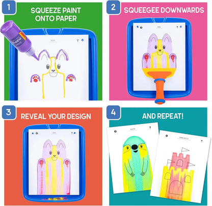 Squeegee Art – Ustvarjalni set brez packanja za otroke 5+