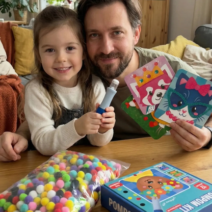 ULTIMATIVNI USTVARJALNI PAKET: Pom Pom Kit, Tufting Kit & Foil Fun Princeske