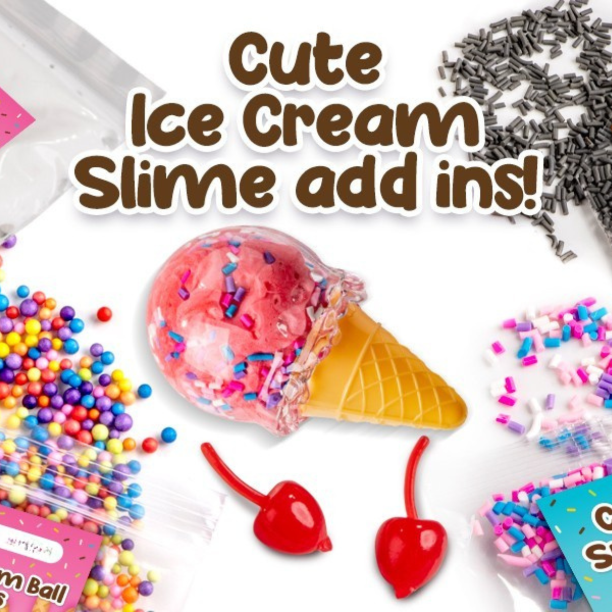 Ice Cream Slime Kit | Ustvari svoj sluzasti sladoledni svet | za otroke 4+