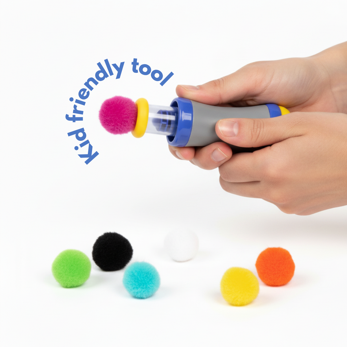 Pom Pom Kit | Senzorična ustvarjalna igra s puhastimi kroglicami | za otroke 5+