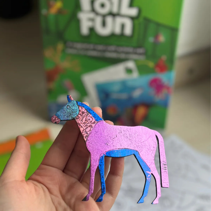 Foil Fun: Svet živali | Ustvarjalni komplet brez nereda | za otroke 4+