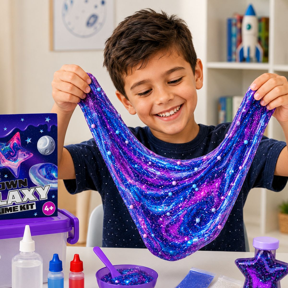 DIY Slime Squishies – Galaksija (4+ let)