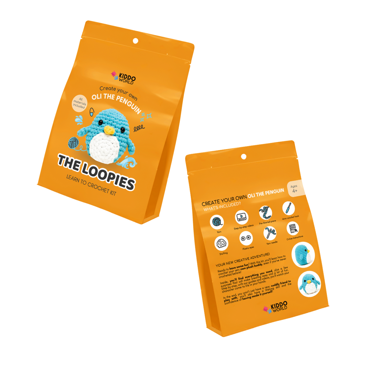 Komplet za kvačkanje za začetnike | Pingvin Oli | Primerno za 10+