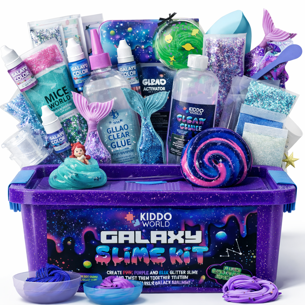 DIY Slime Squishies – Galaksija (4+ let)