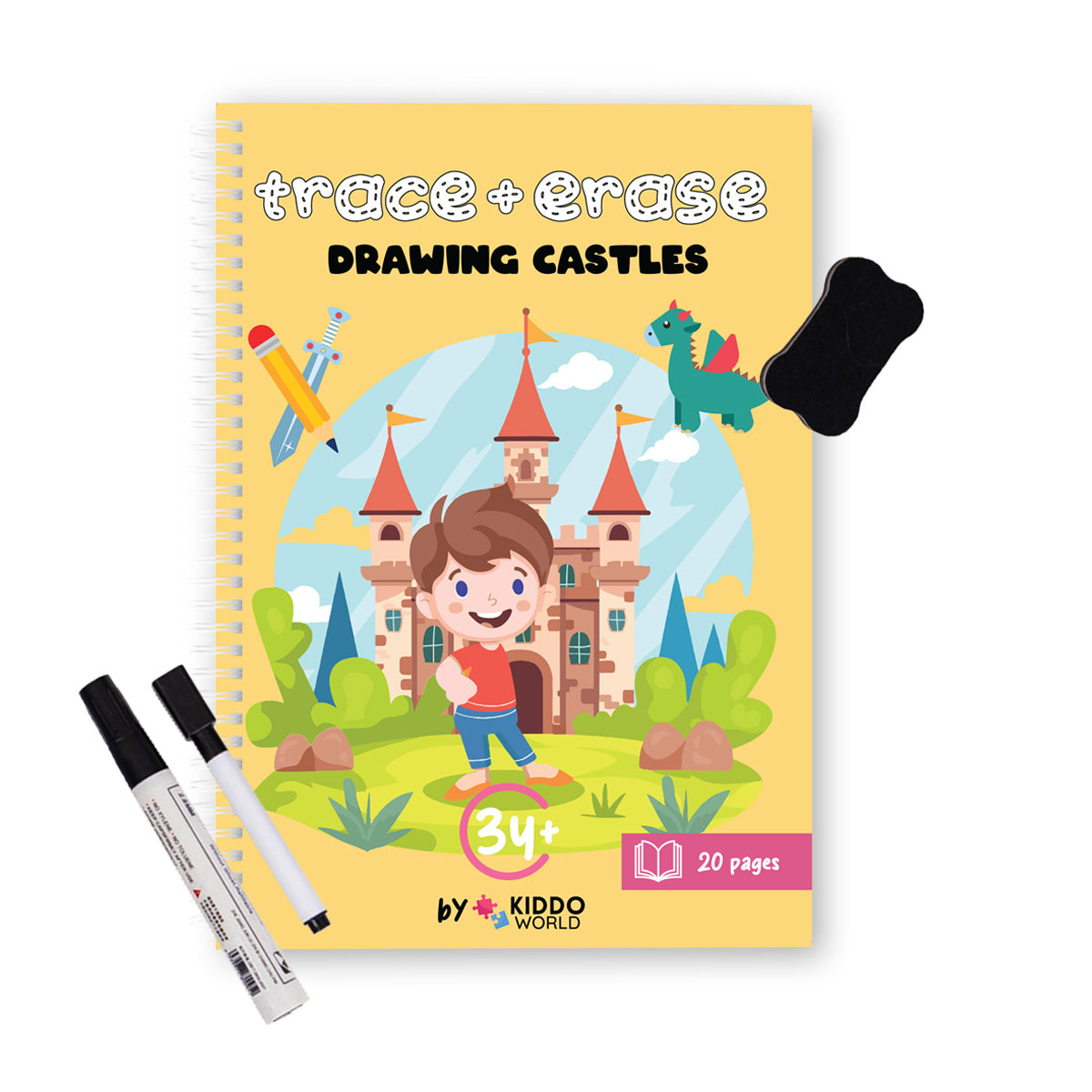 PIŠI & BRIŠI: Drawing castles (3+ let)