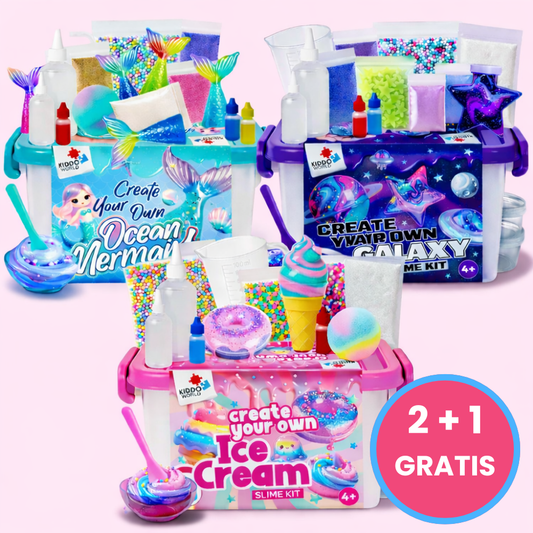 Slime Mega Bundle 2+1 | 3 ustvarjalni svetovi | za otroke 4+