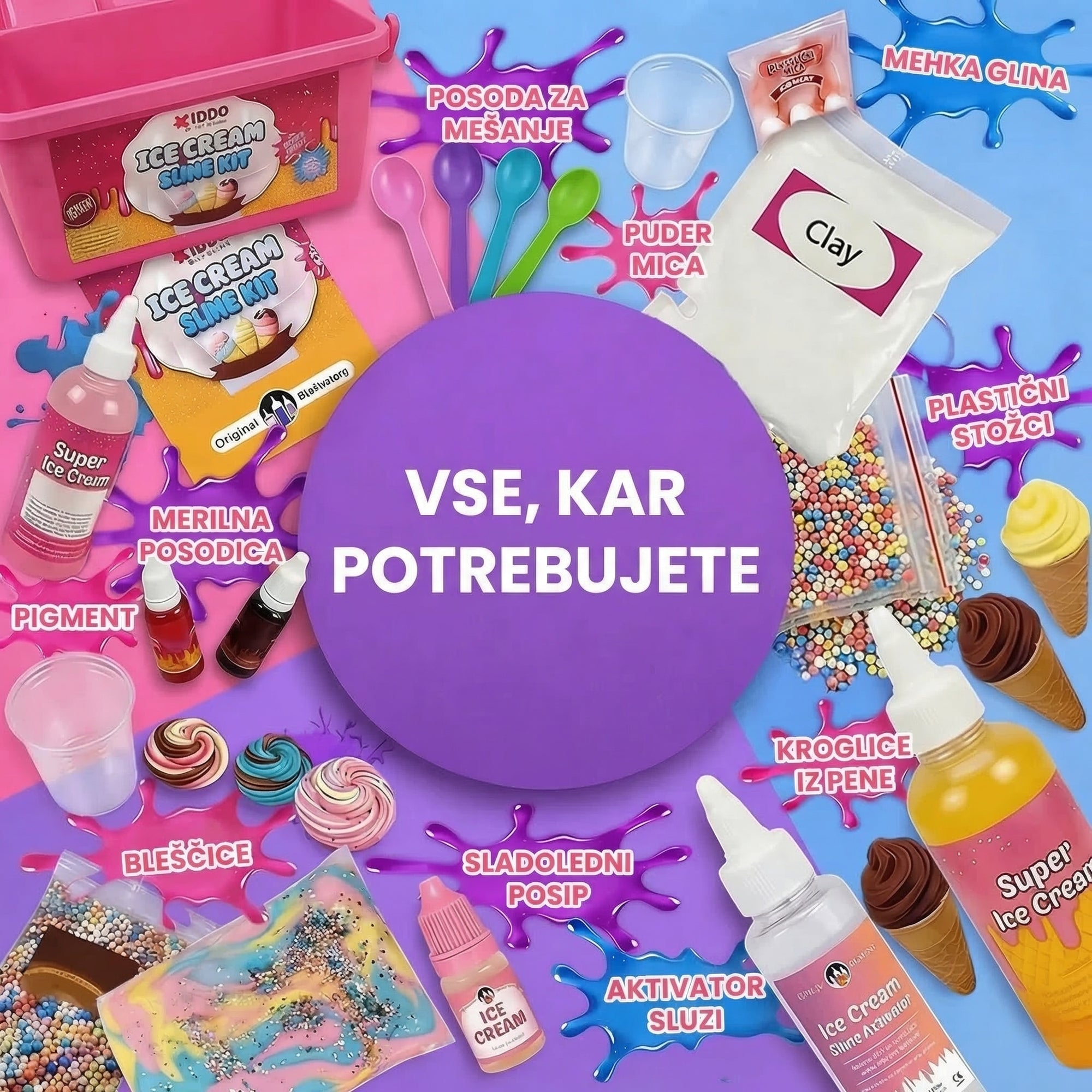 Set za izdelavo sladolednega slime-a