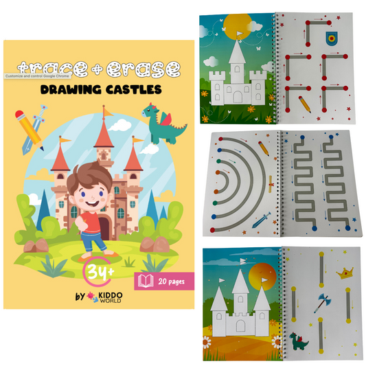 PIŠI & BRIŠI: Drawing castles (3+ let)