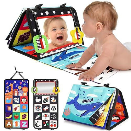 Senzorična igrača za igro na trebuščku z trobljo | 0–12 mesecev