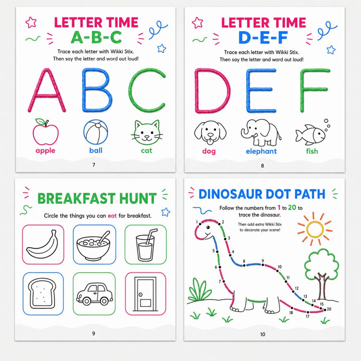 Wikki Stix: Velika e-knjiga aktivnosti (30 strani in 40 nalog)