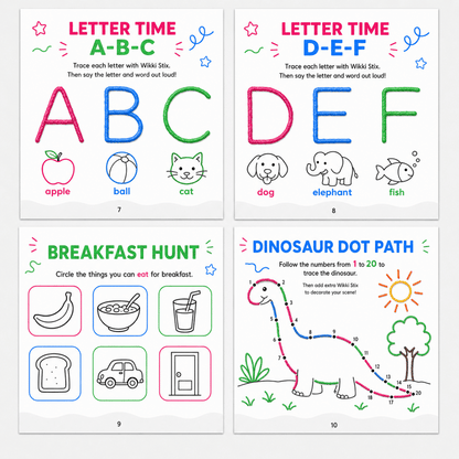 Wikki Stix: Velika e-knjiga aktivnosti (30 strani in 40 nalog)
