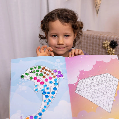 Montessori pobarvanka "Dot-to-dot"