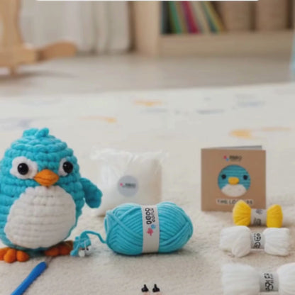 Komplet za kvačkanje za začetnike | Pingvin Oli | Primerno za 10+